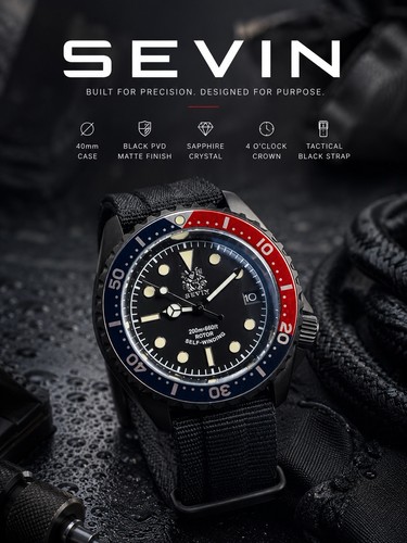 Sevin black covert pepsi - pepsi, diver