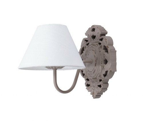 Applique shabby legno con - in,