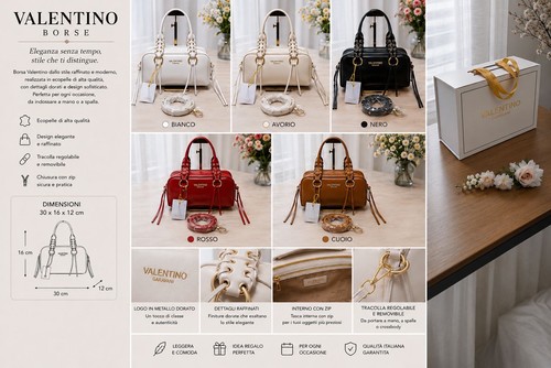 Valentino borsa donna elegante - donna,