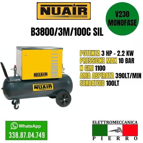 B3800 100csil compressore - b3800/3m/100csil,