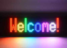 RGB SMS INSEGNA LED 80x12