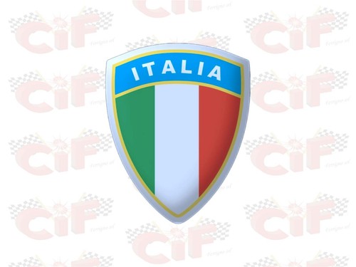 Italy sticker shield - italy, 3d