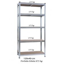 Scaffali 5 Ripiani 120x40