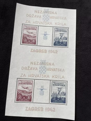 Croazia 1942 posta aerea ss - posta,
