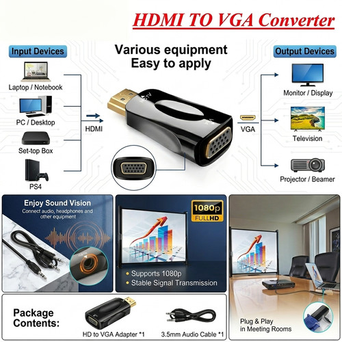 Adattatore convertitore hdmi - hdmi, a