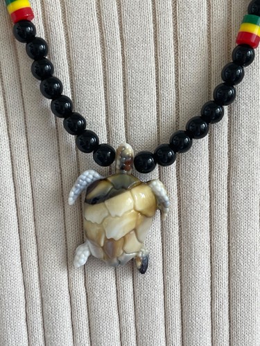 Collana nera perline - perline, colore
