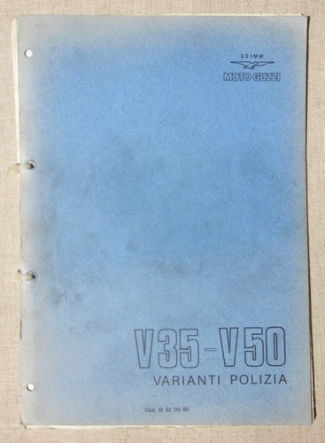 Moto guzzi v35 - moto, polizia
