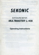 Sekonic L-408 Manuale