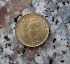 MONETA DA 200 LIRE DI SAN MARINO DEL 1997 In fior di conio-tagliata dalle serie