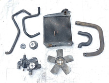 radiatore acqua jdm titane con tubi pompa puleggia ventola motore yanmar 2TNE68