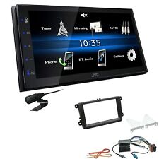 JVC autoradio touch screen Bluetooth USB per Volkswagen VW Passat nero