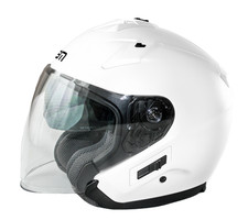 CASCO MOTO JET VISIERA LUNGA E