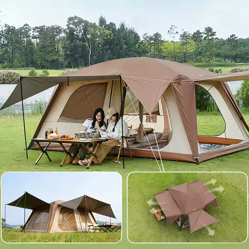 Tenda campeggio familiare 3x4m - tenda,