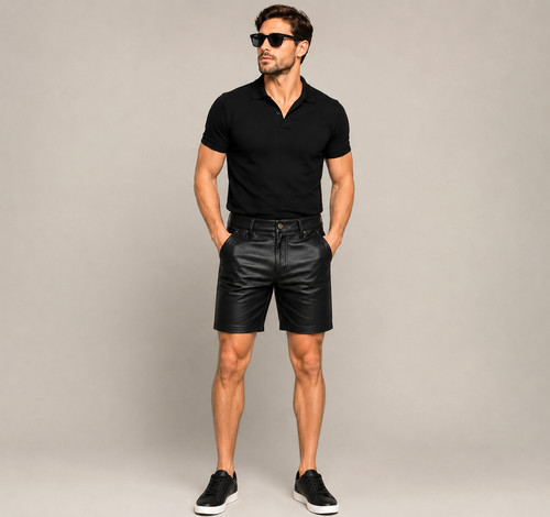 Bermuda uomo estivo vera pelle