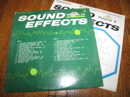 Sound effects volume and - effects,