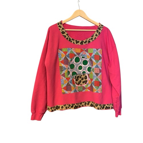 Felpa fungo upcycled artsy - l,