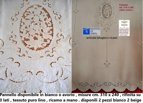 Tenda lino ricamo - lino,