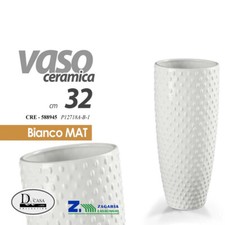 VASO IN CERAMICA BIANCO PER