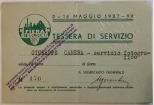 FIERA DI BOLOGNA 1937 A.XV