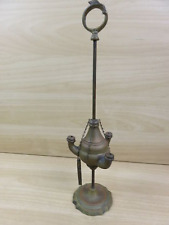 antico Candelabro LAMPADA A OLIO a 3 BRACCIA antica OTTONE Fiorentina Lucerna