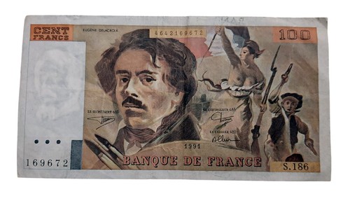 Banconota 100 franchi - 100, francesi