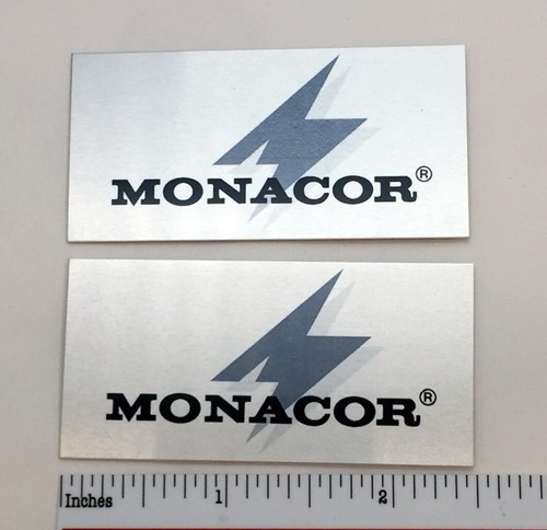 Monacor speaker grill badge - monacor,