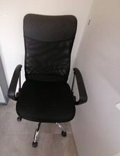 poltrona da ufficio in ecopelle e tessuto - ottimo stato
