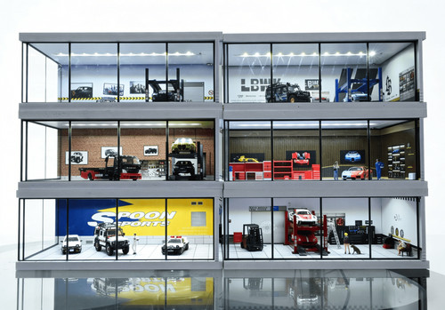 Diorama pressofuso garage - diorama,