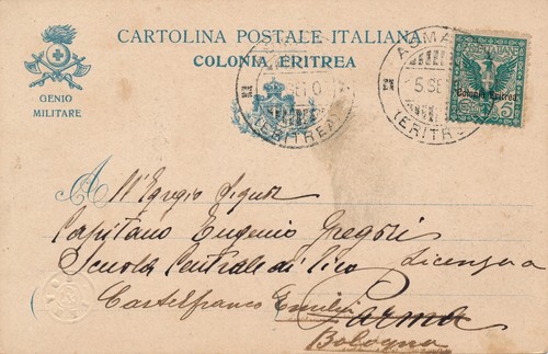 Italia eritrea 1910 cartolina - eritrea,