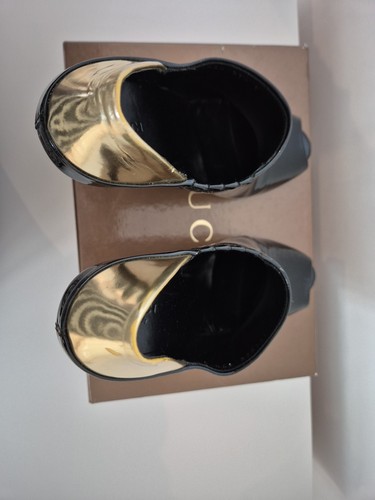 Sexy stivaletti neri - oro, gucci