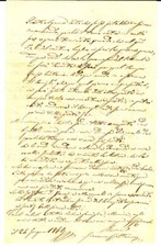 1869 VARESE Giacomo CATTANEO al cugino Giuseppe SPERONI in merito a una causa