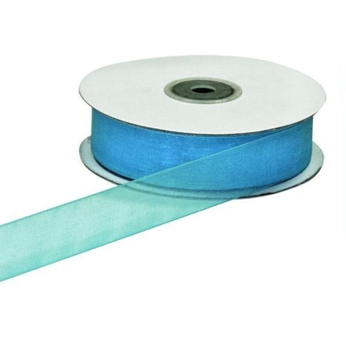 Nastro organza turchese 40 - turchese,