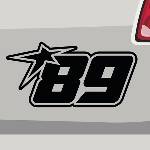 Adesivo numero partenza - , 89