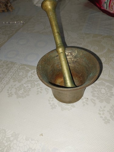 Antico mortaio pestello in - pestello,