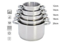Set pentole 5pz induzione