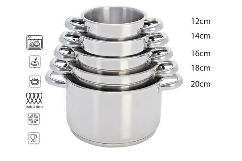 Set pentole 5pz induzione