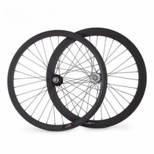 Set ruote miste 700C carbonio pista bici 23mm larghezza 38mm 50mm profondità