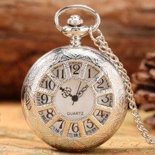 Silver Pocket Watch Hollow