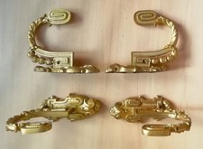 SPEDIZIONE GRATUITA Antichi tiranti per tende francesi in bronzo XVIII secolo due paia