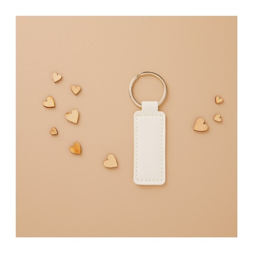 Portachiavi bianco 5x2 - bianco, 9,5x2,5