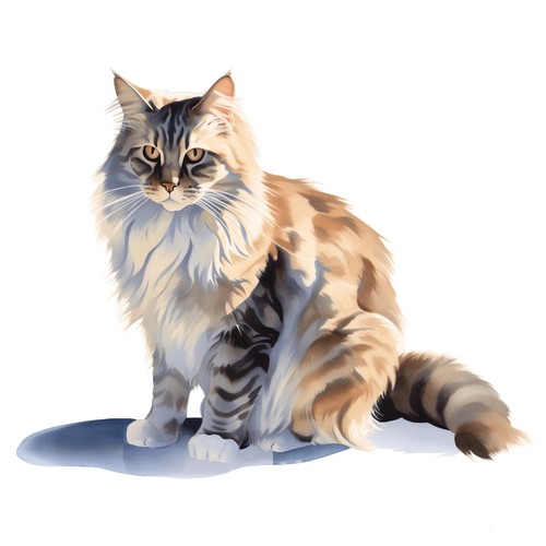 Adesivi gatto siberiano - adesivi,