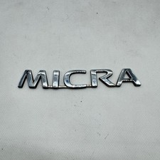 SCRITTA NISSAN MICRA LOGO EMBLEMA SIGA BADGE FREGIO ORIGINALE L-242