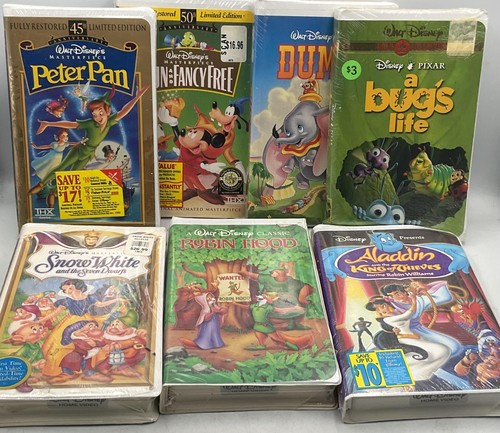 Lot new walt disney vhs - new,