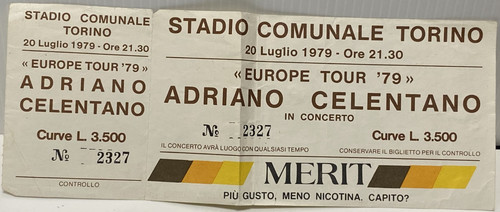 Adriano celentano biglietto - adriano,