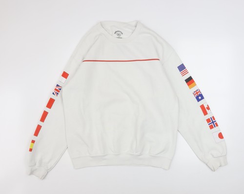 Felpa pullover bianca - , uomo