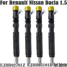 4 iniettori EJBR03101D EJBR02701Z per RENAULT NISSAN DACIA 1.5 dCi