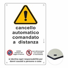 CANCELLO AUTOMATICO | Cartello