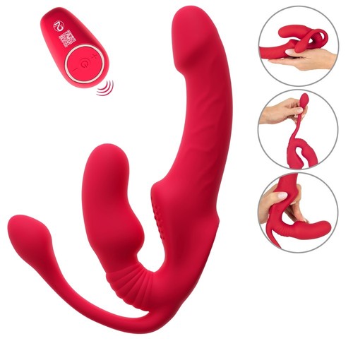 Strapless triple vibrator - triple, rc