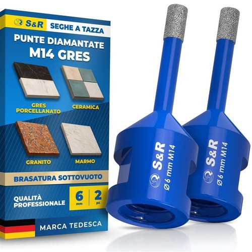 Punta diamantata per gres 6mm - per,