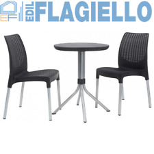 Set Arredo Salotto KETER CHELSEA BALCONY Tavolo + Sedie Da Giardino